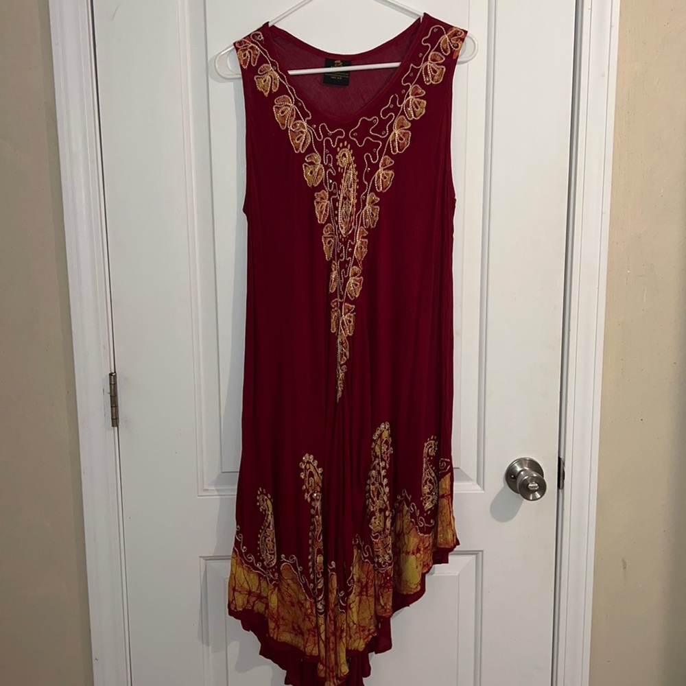Free flow hippie style dress
